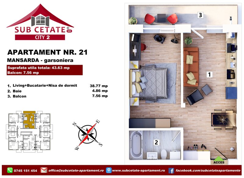 Sanpetru, Subcetate City 2